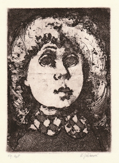 Jiřincová Ludmila (1912 - 1994) : Hlava dívky