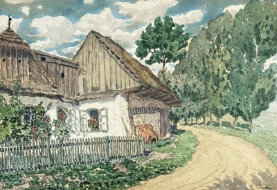 Honsa Jan (1876 - 1937) : Vesnické stavení