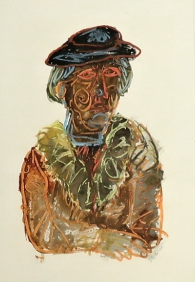 Šlitr Jiří (1924 - 1969) : Stará dáma v klobouku