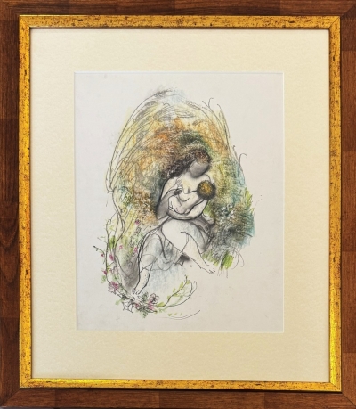 Trnka Jiří (1912 - 1969) : Oboustranná ilustrace ke knize Staré pověsti české