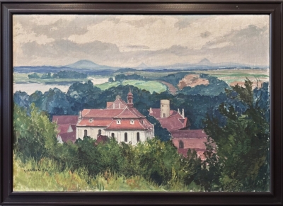 Macoun Gustav (1892 - 1934) : Pohled na Říp